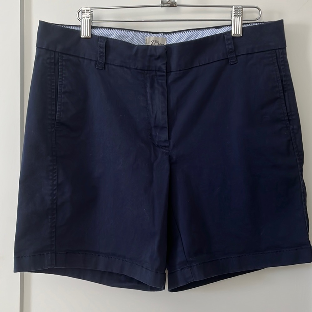 J.Crew 7" stretch chino short Navy